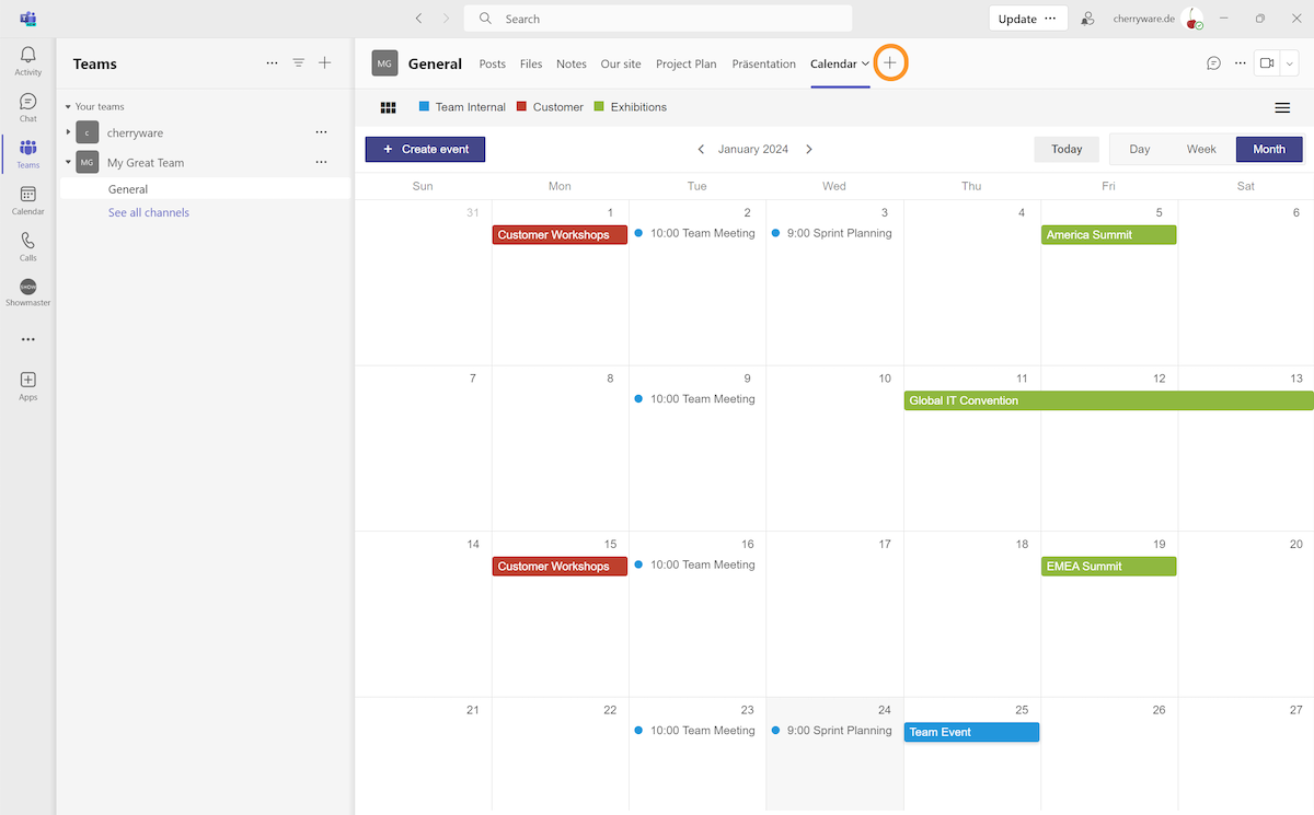 How to create a Shared Calendar in Microsoft Teams (3/3)